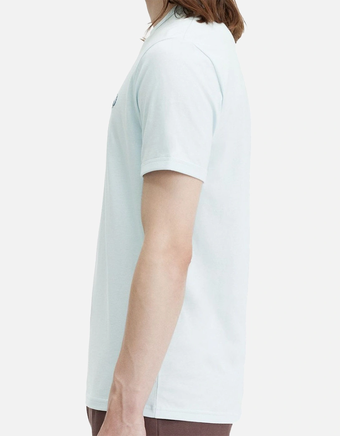 Mens Ringer T-Shirt (Light Blue)