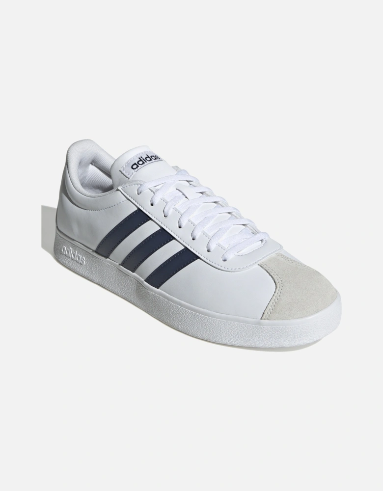 Mens VL Court Base Trainers (White/Navy)