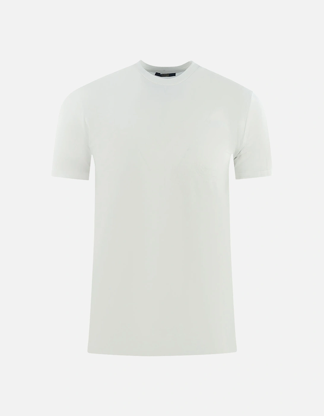 Brand Logo on Collar White Underwear T-Shirt, 3 of 2
