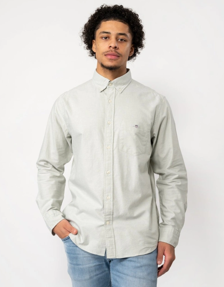 Mens Regular Fit Long Sleeve Oxford Shirt