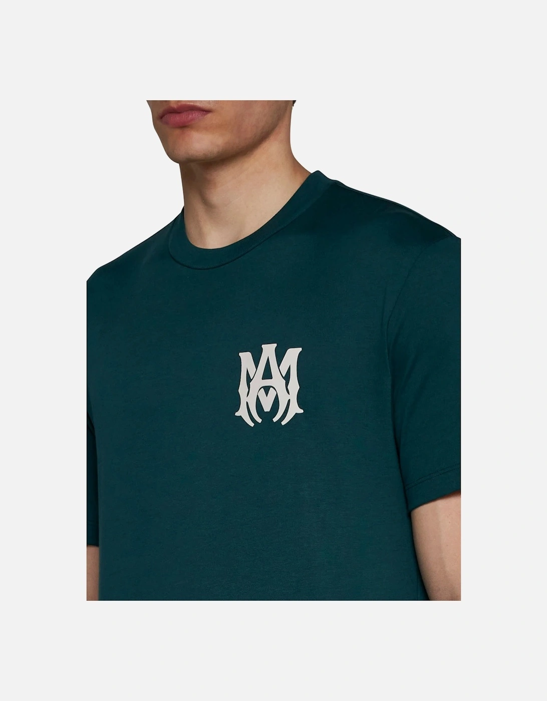 MA Core Logo Printed T-Shirt in Rain Forest Green