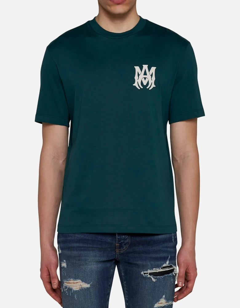 MA Core Logo Printed T-Shirt in Rain Forest Green