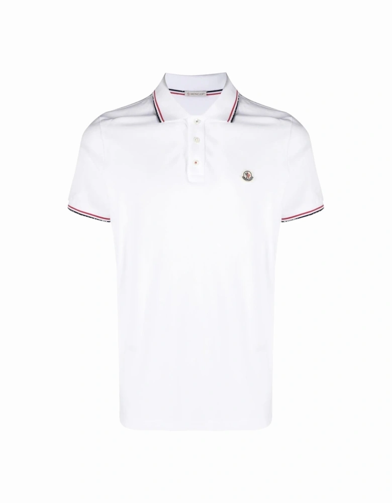 Maglia Logo Patch Polo Shirt in White