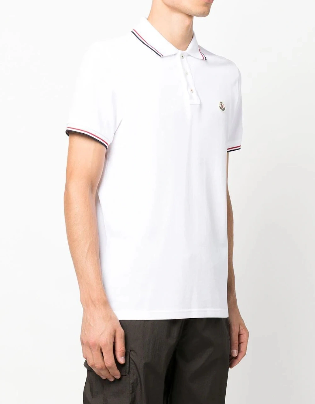 Maglia Logo Patch Polo Shirt in White