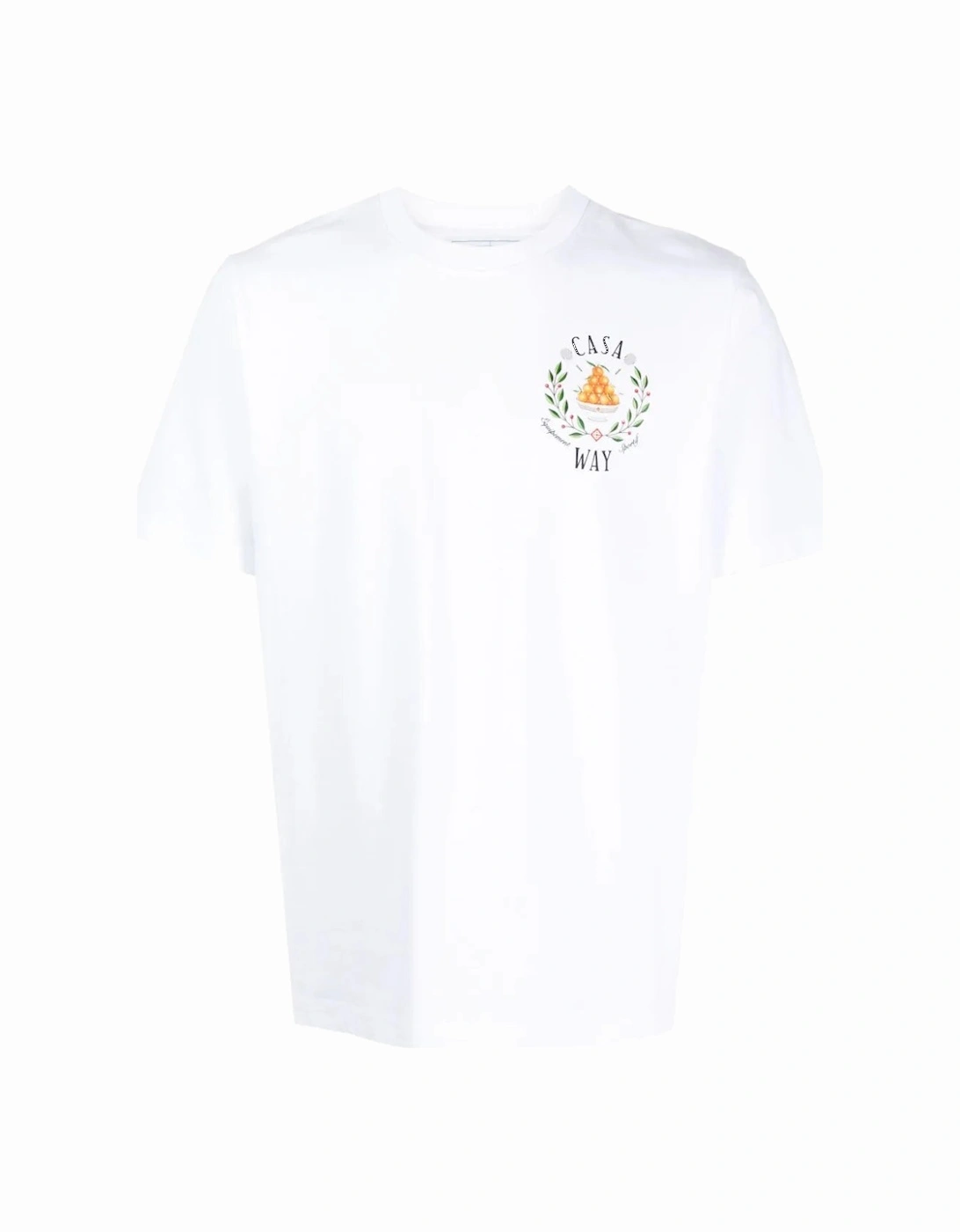 Casa Way Bowl of Oranges T-Shirt in White, 6 of 5