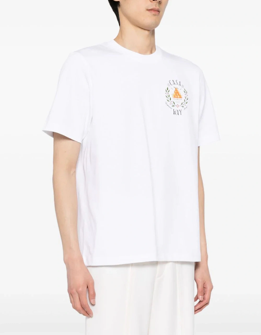 Casa Way Bowl of Oranges T-Shirt in White