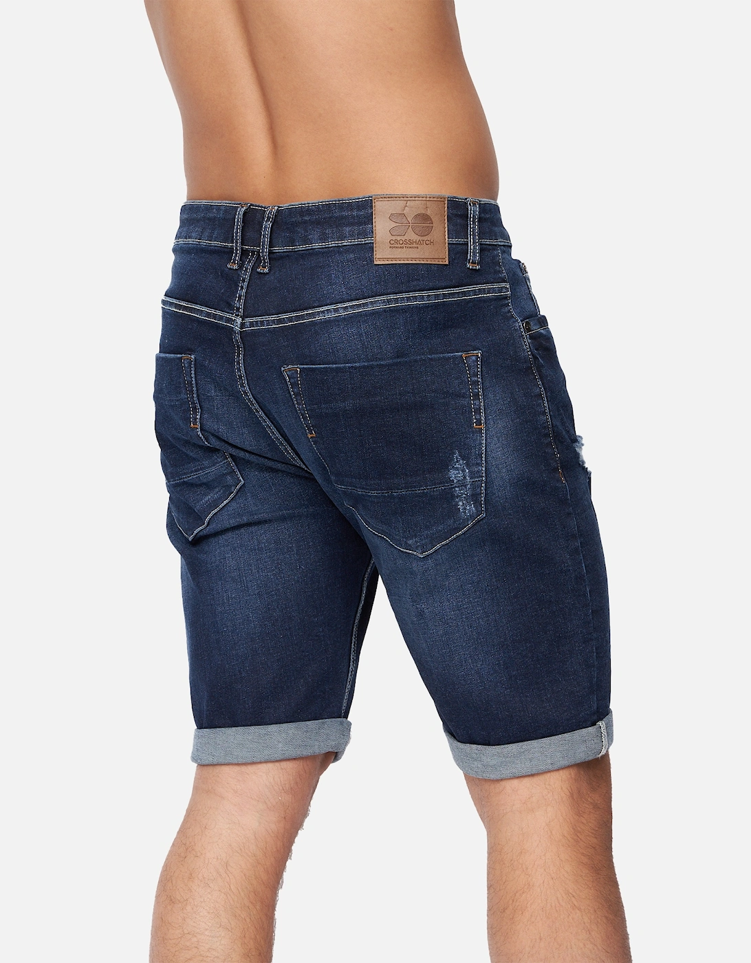 Mens Riptrey Abraised Denim Shorts