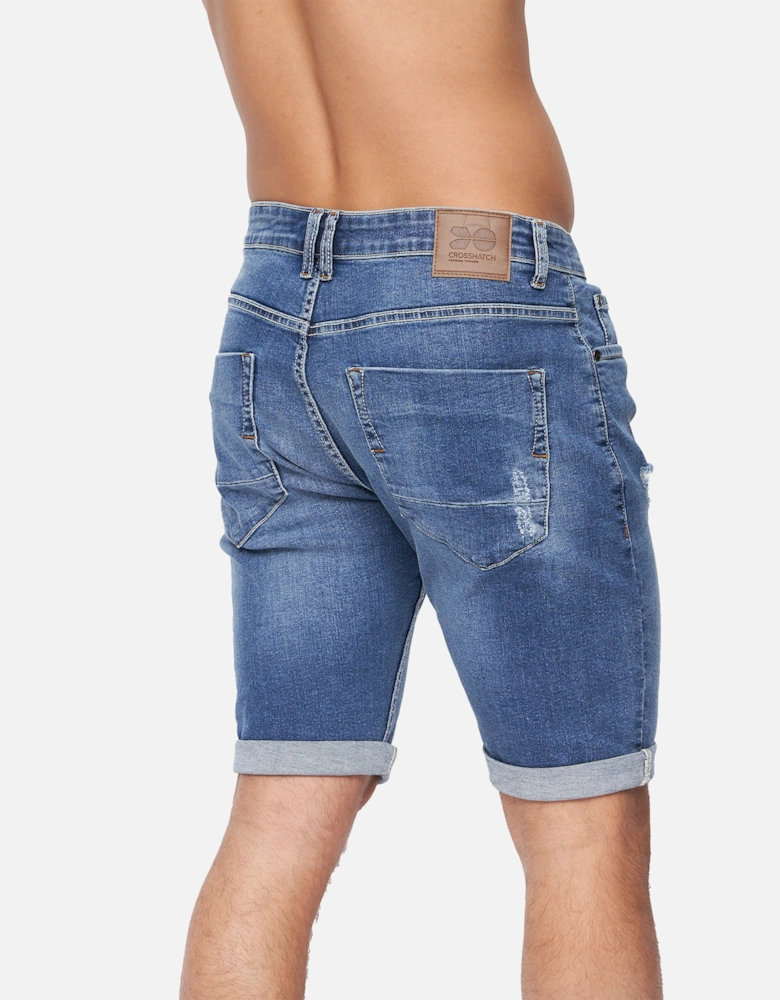 Mens Riptrey Abraised Denim Shorts