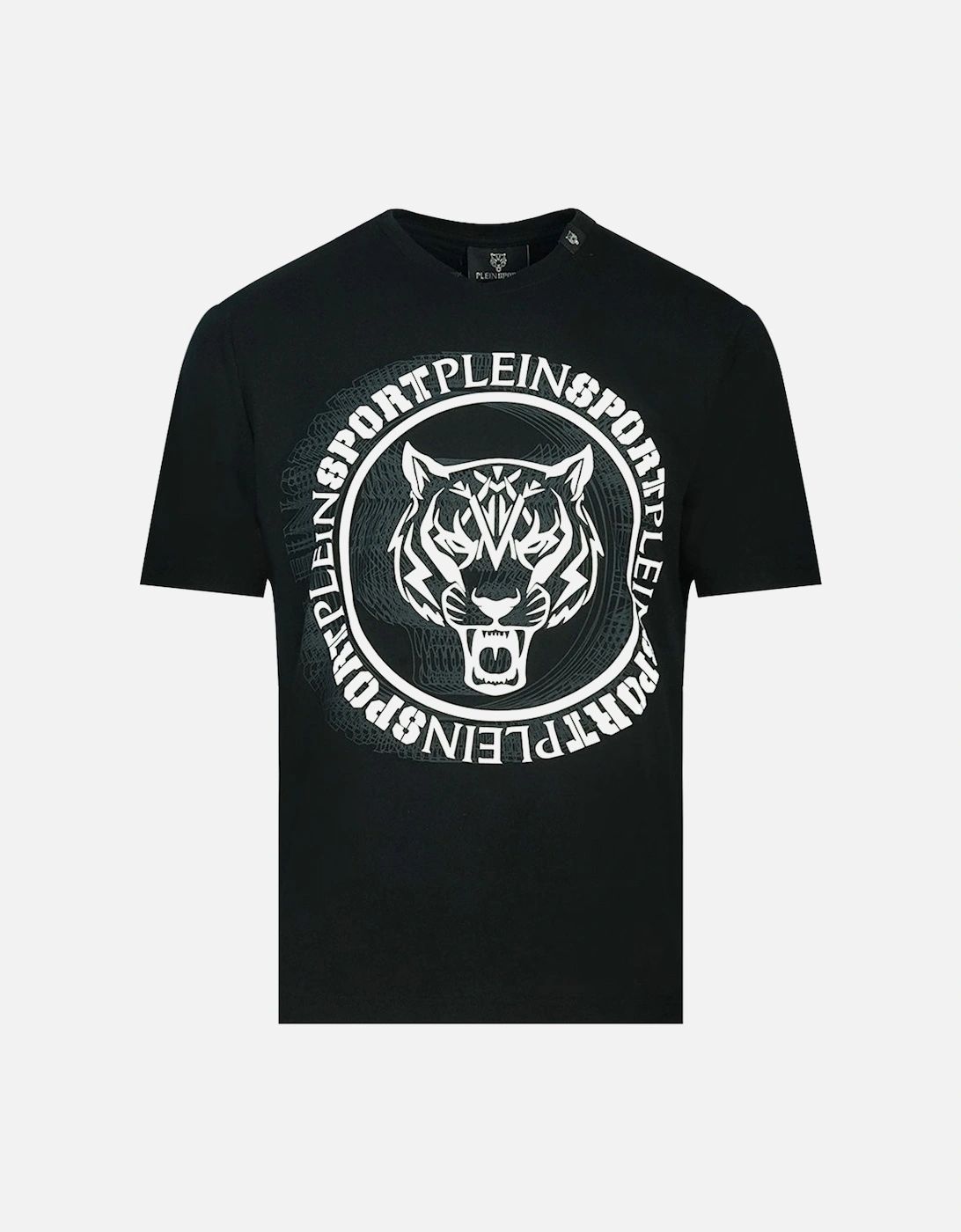 Plein Sport Scribble Layer Logo Black T-Shirt, 3 of 2