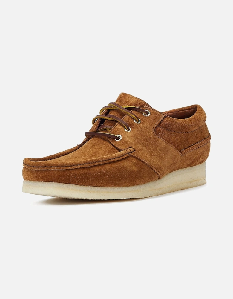 Originals Wallabee Boat Suede Men's Cola Lace-Up Shoes