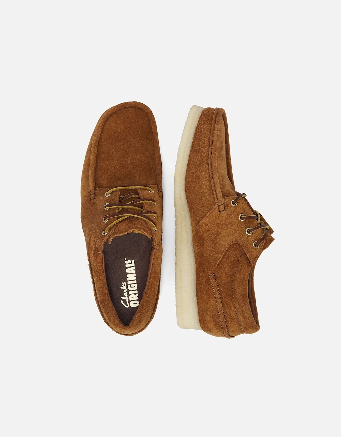 Originals Wallabee Boat Suede Men's Cola Lace-Up Shoes