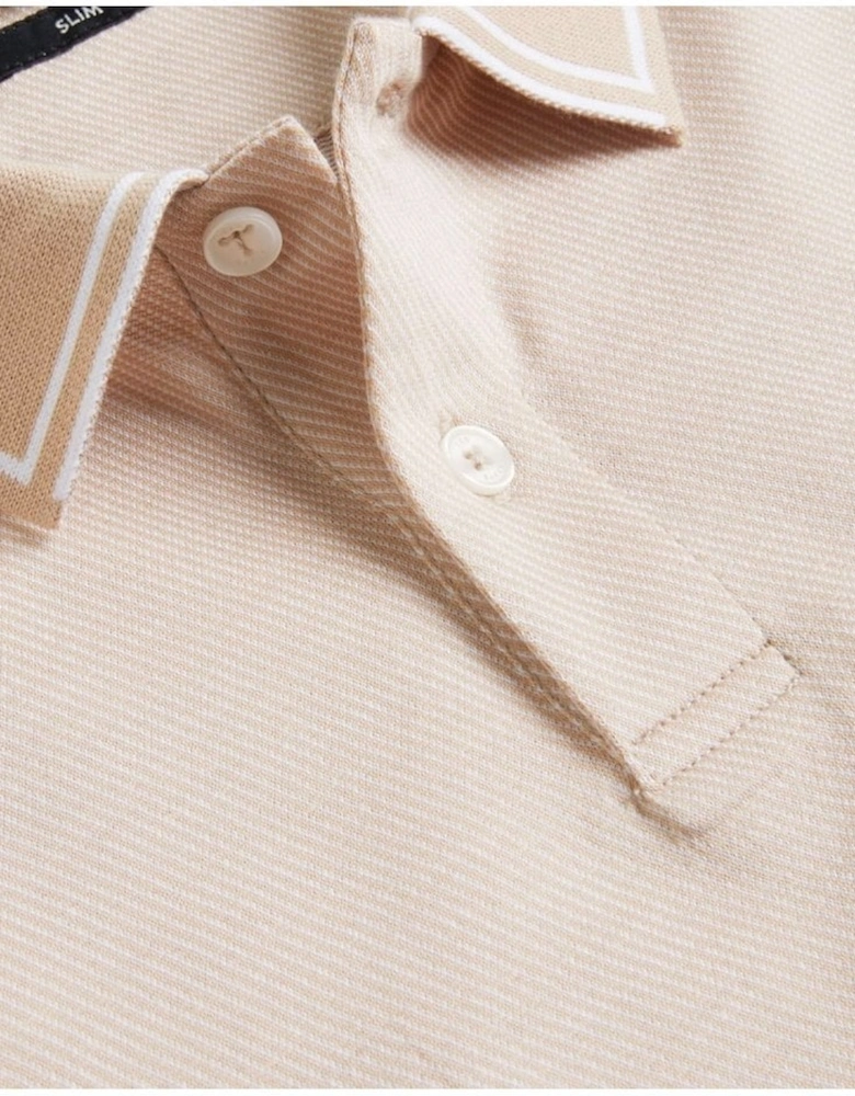 Helta Jersey Polo Shirt Taupe