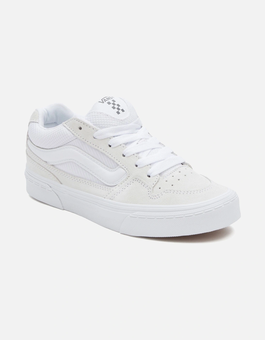 Womens Caldrone Chunky Retro Skater Trainers - Mesh White, 6 of 5