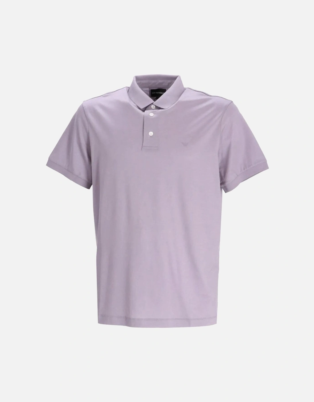 Stretch Cotton Polo Shirt Purple, 7 of 6