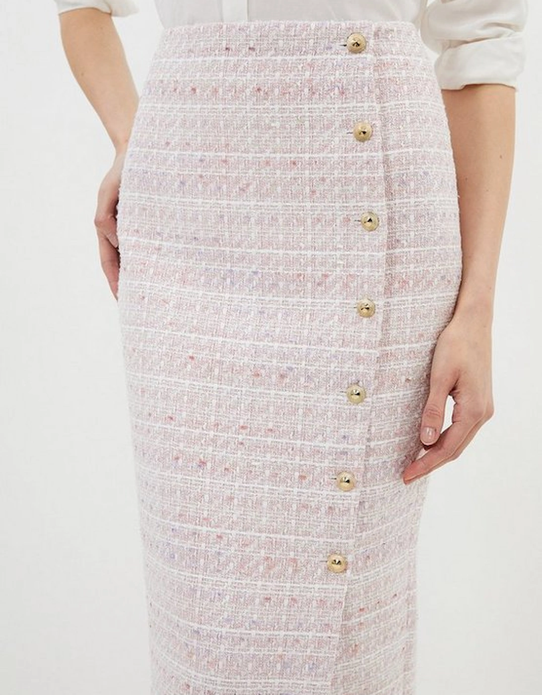 Tailored Boucle Pencil Skirt