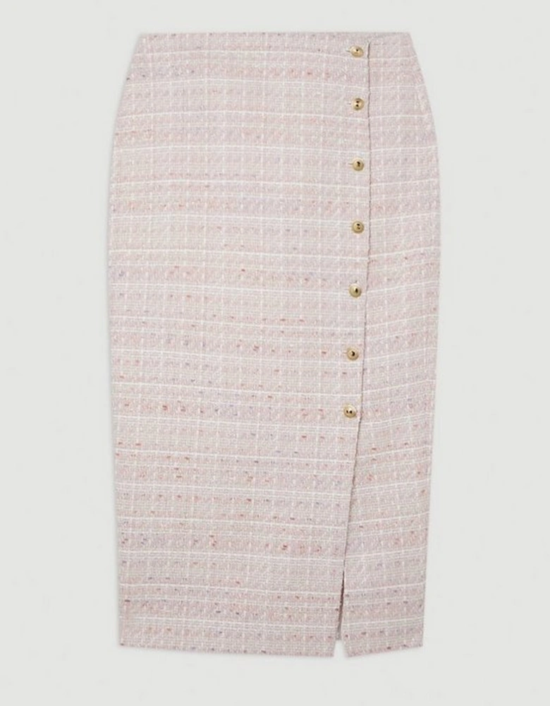 Tailored Boucle Pencil Skirt