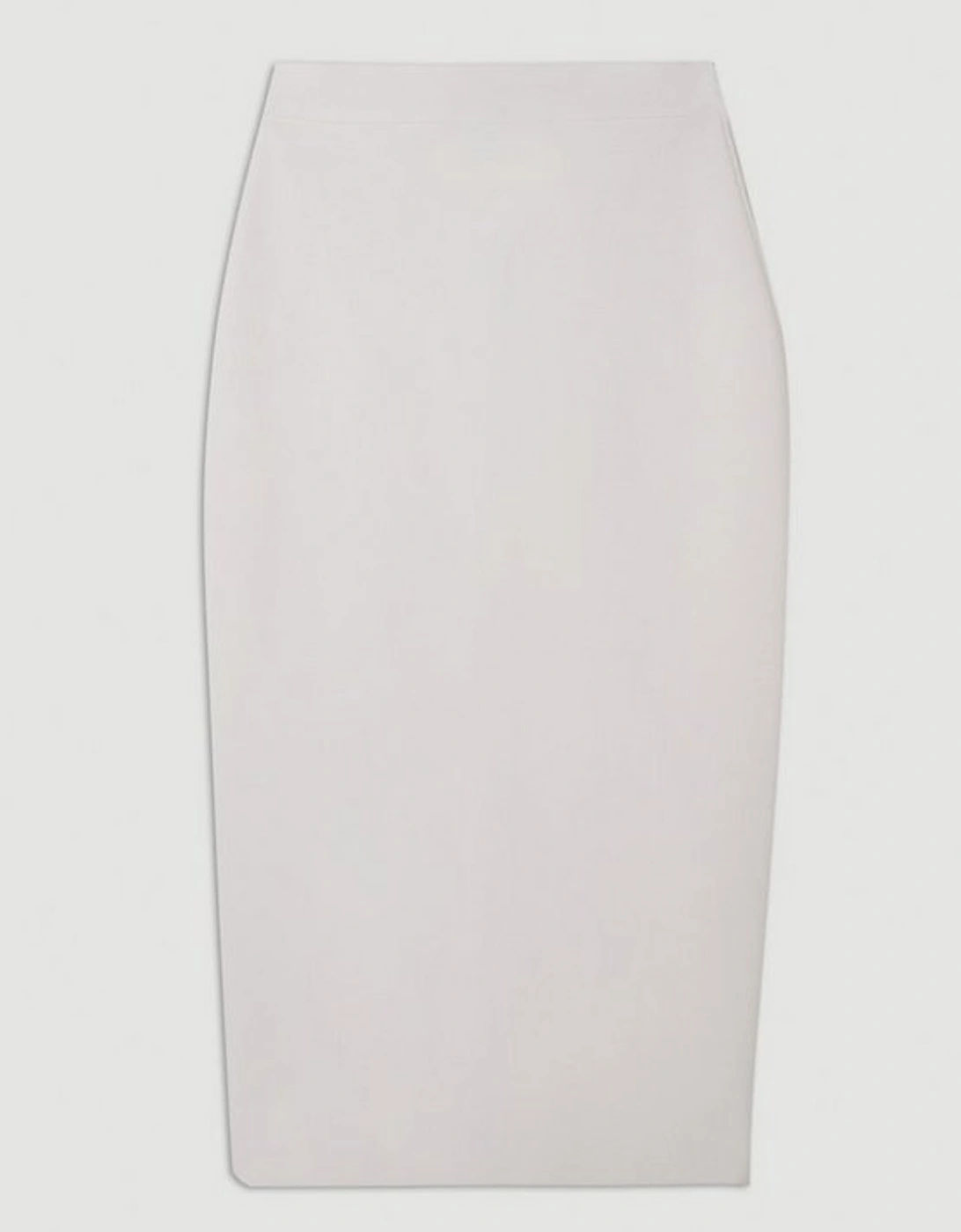 Bandage Figure Form Zip Detail Knit Pencil Skirt