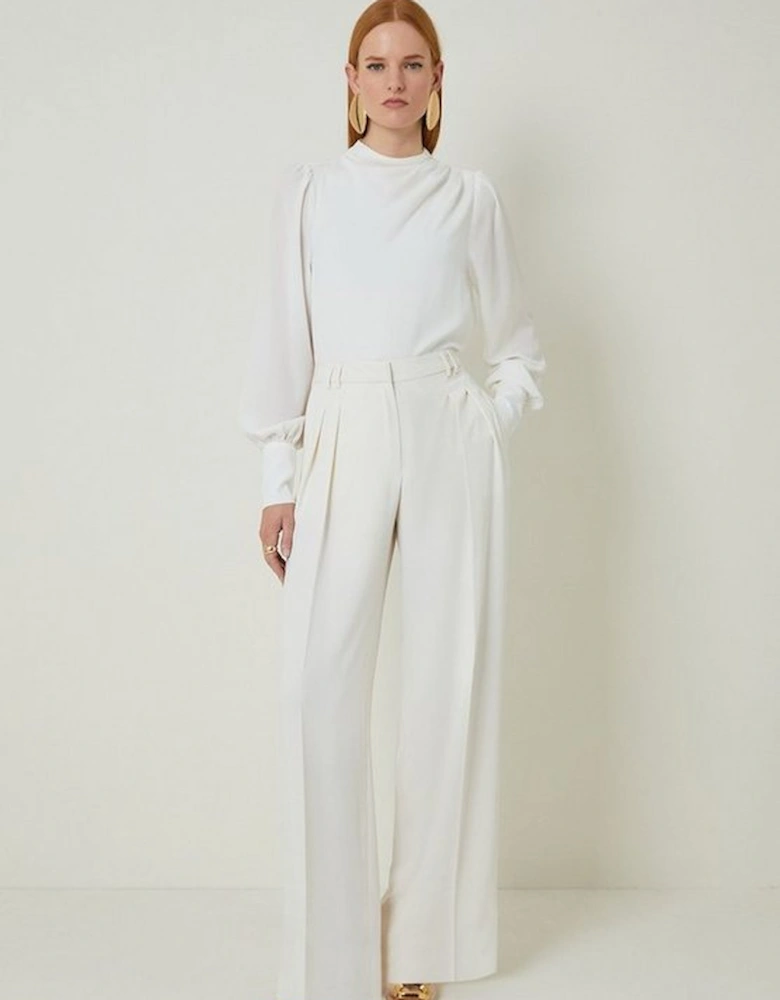 Soft Tailored Straight Leg Tailored Trousers