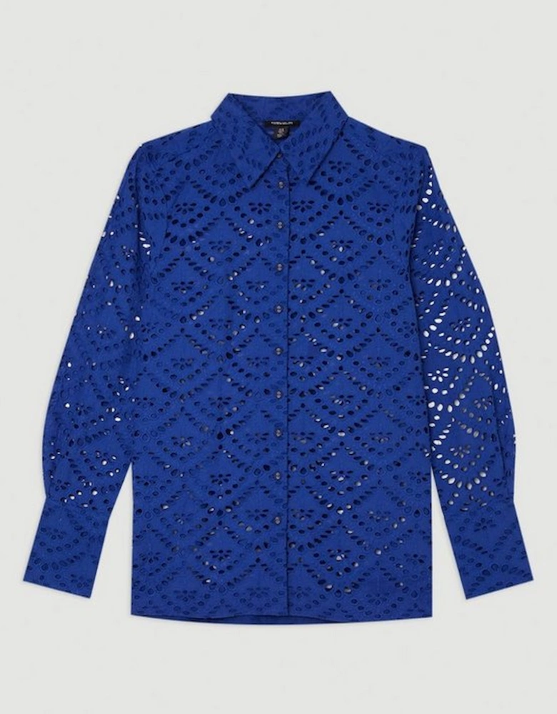 Woven Broderie Shirt