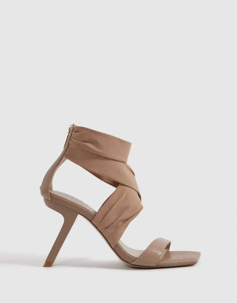 Wrap Front Angled Heels