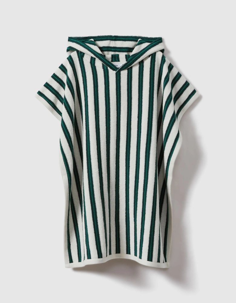 Hooded Striped Poncho
