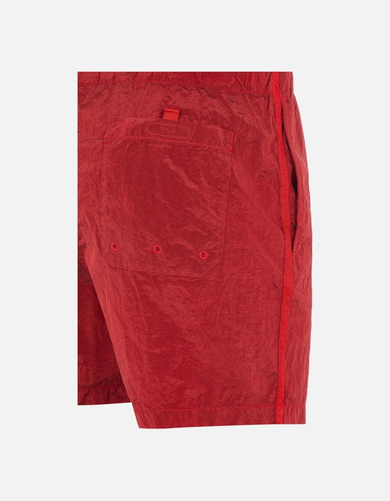 B0643 Nylon Metal in Econyl Regenerated Nylon Swim Shorts Red