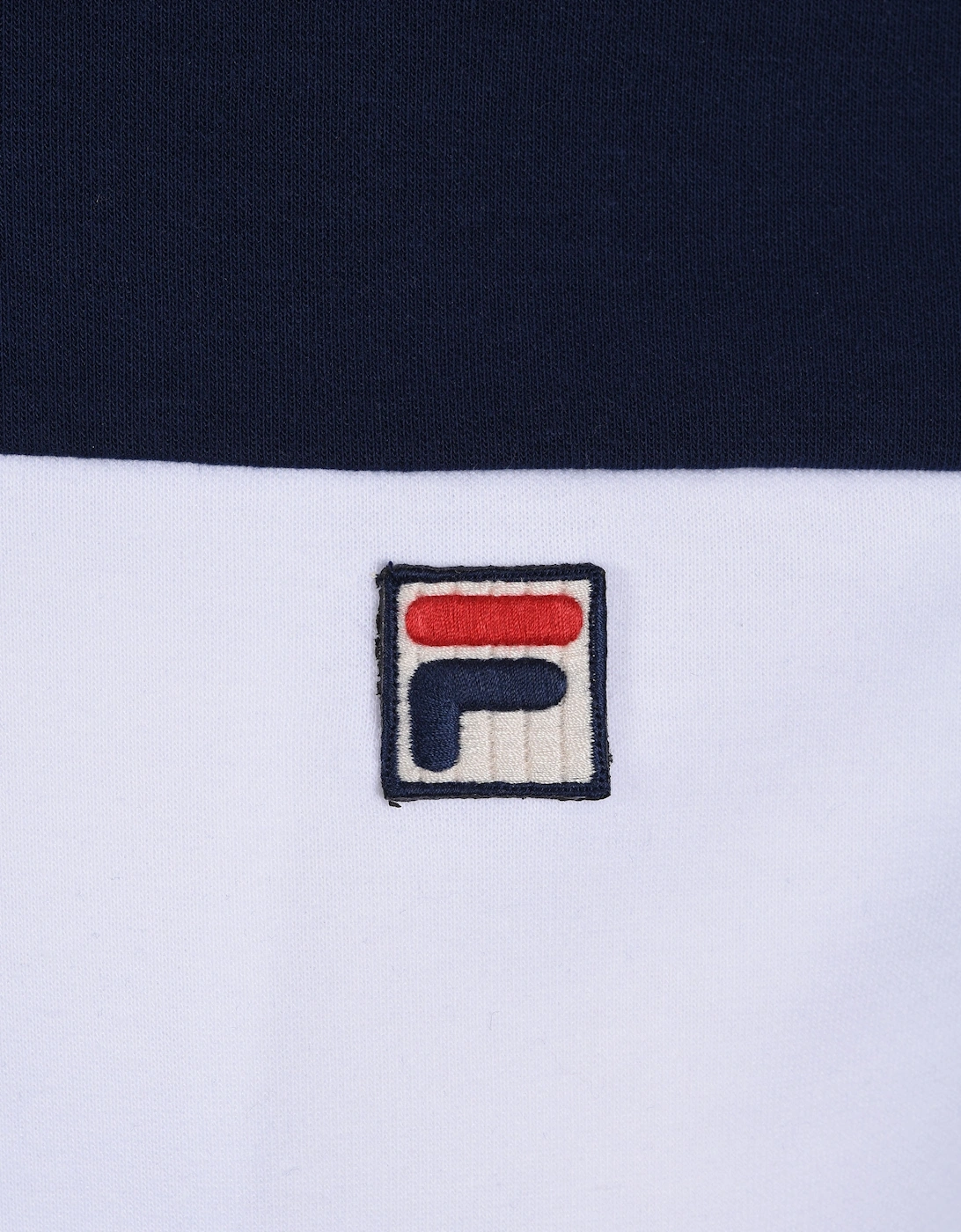 Vintage Gavin Colour Block Track Jacket White/Navy