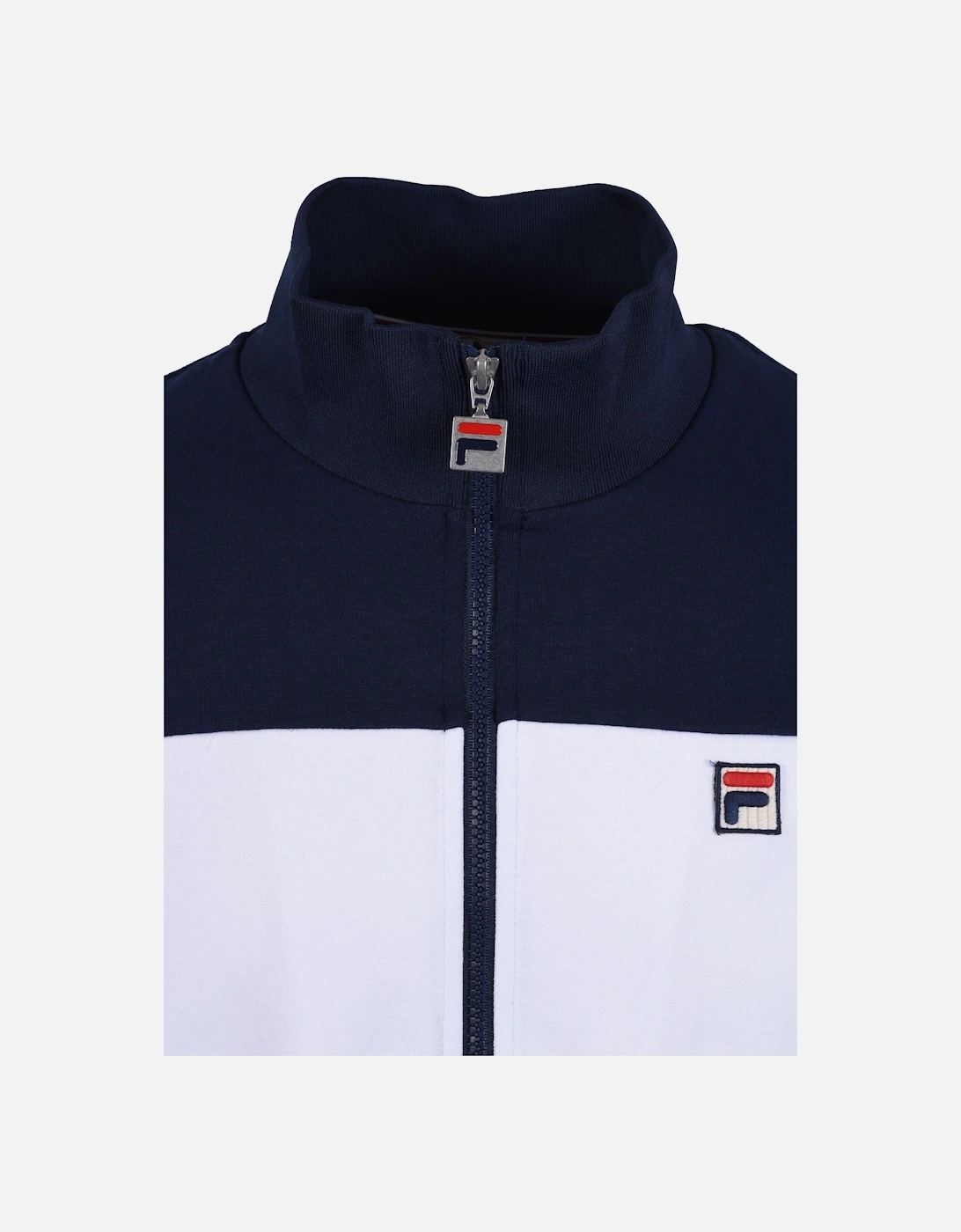 Vintage Gavin Colour Block Track Jacket White/Navy