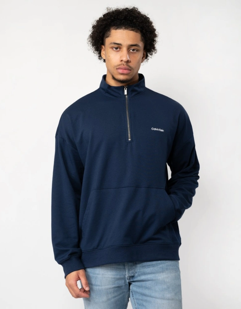 Modern Cotton Lounge Mens Long Sleeve Quarter Zip