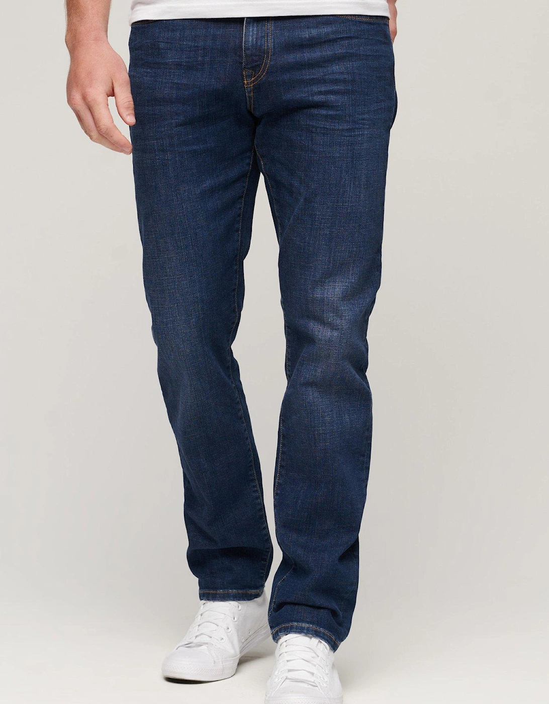 Vintage Slim Straight Fit Jeans - Dark Blue, 2 of 1