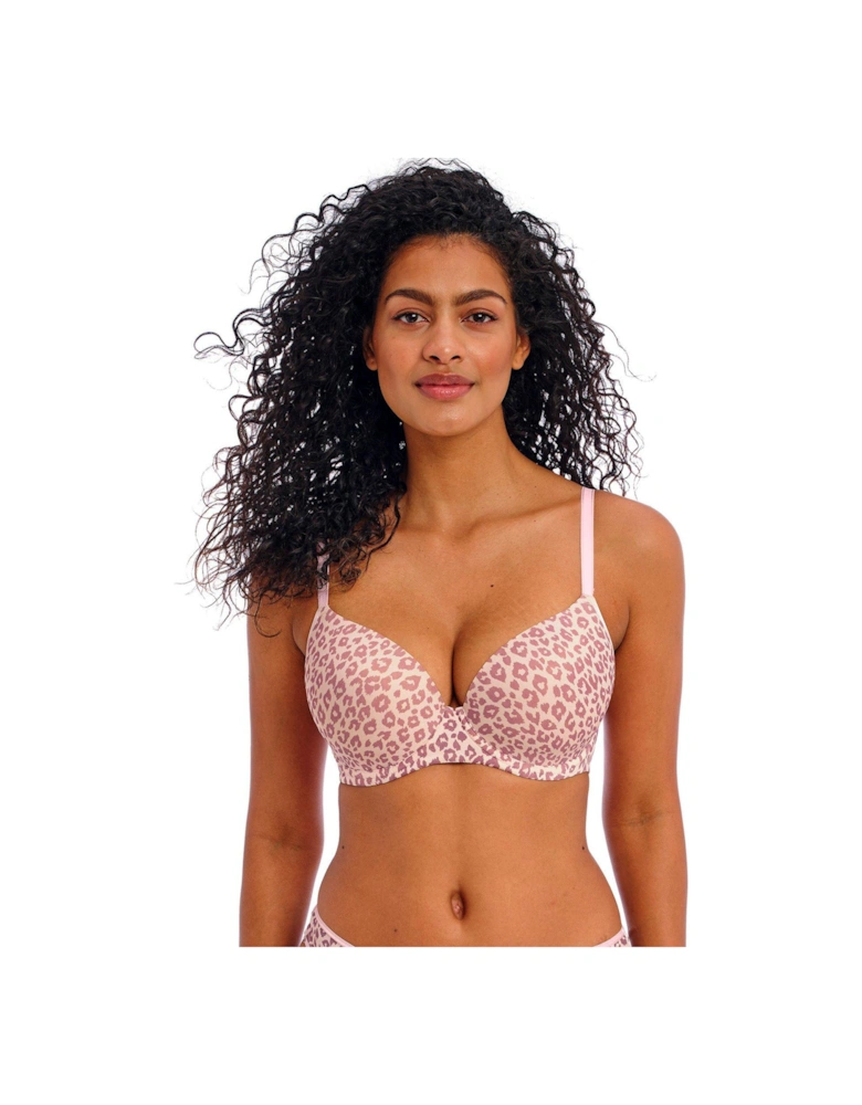 Undetected Underwired Moulded T-shirt Bra - Brown