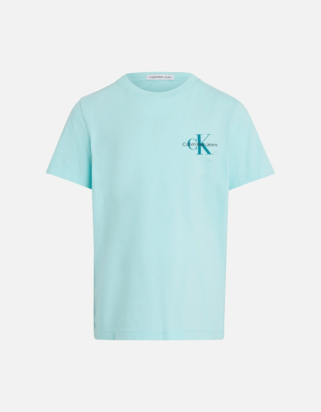 Juniors Chest Monogram T-Shirt (Turquoise), 7 of 6