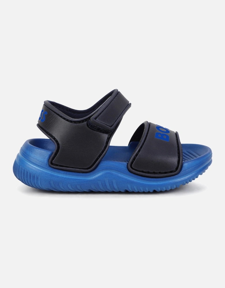 Infants Aqua Slide Sandals (Navy)