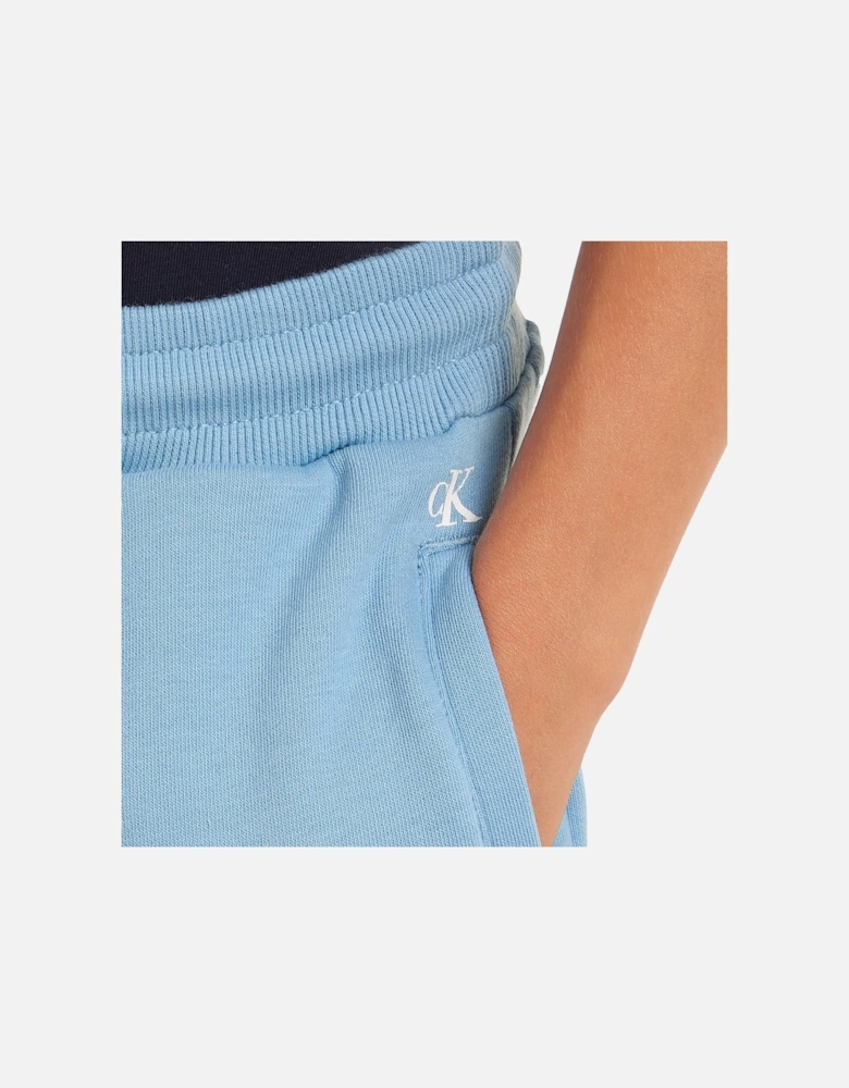 Juniors Stack Logo Shorts (Dark Blue)