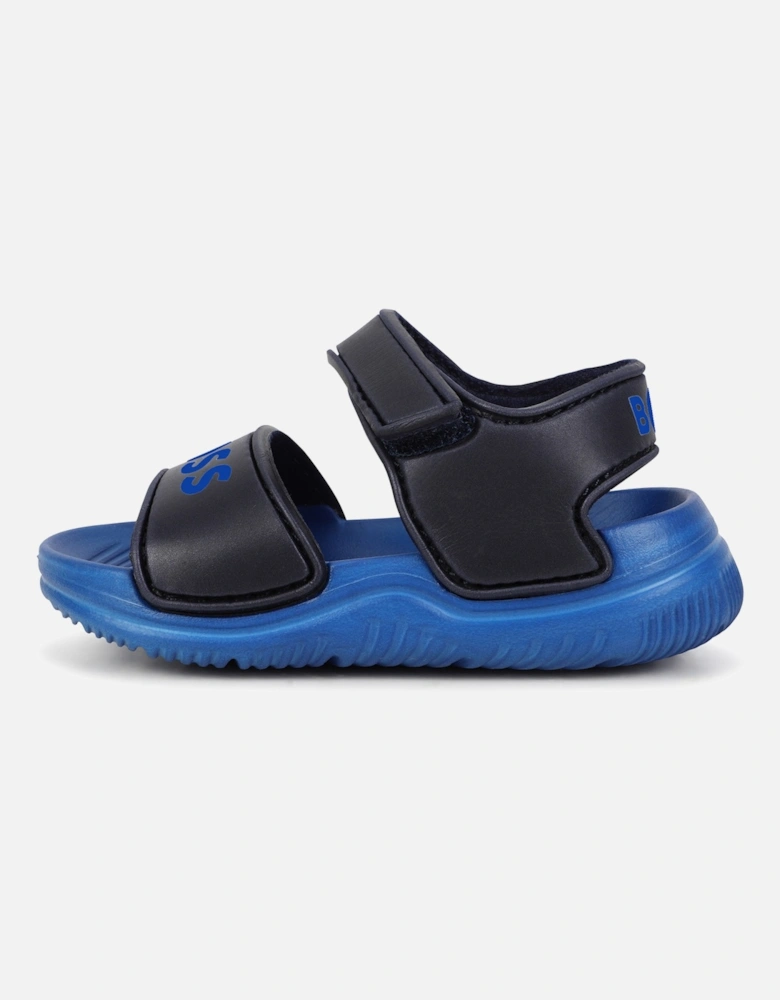 Infants Aqua Slide Sandals (Navy)