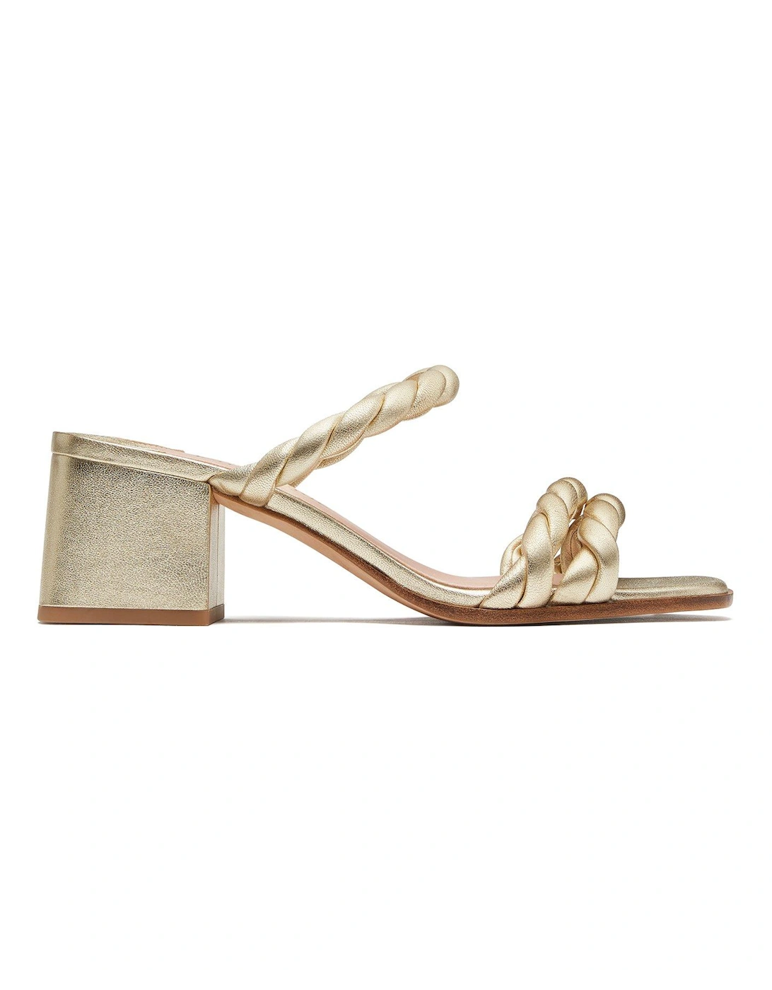 Nina mini block heel - pale gold, 3 of 2
