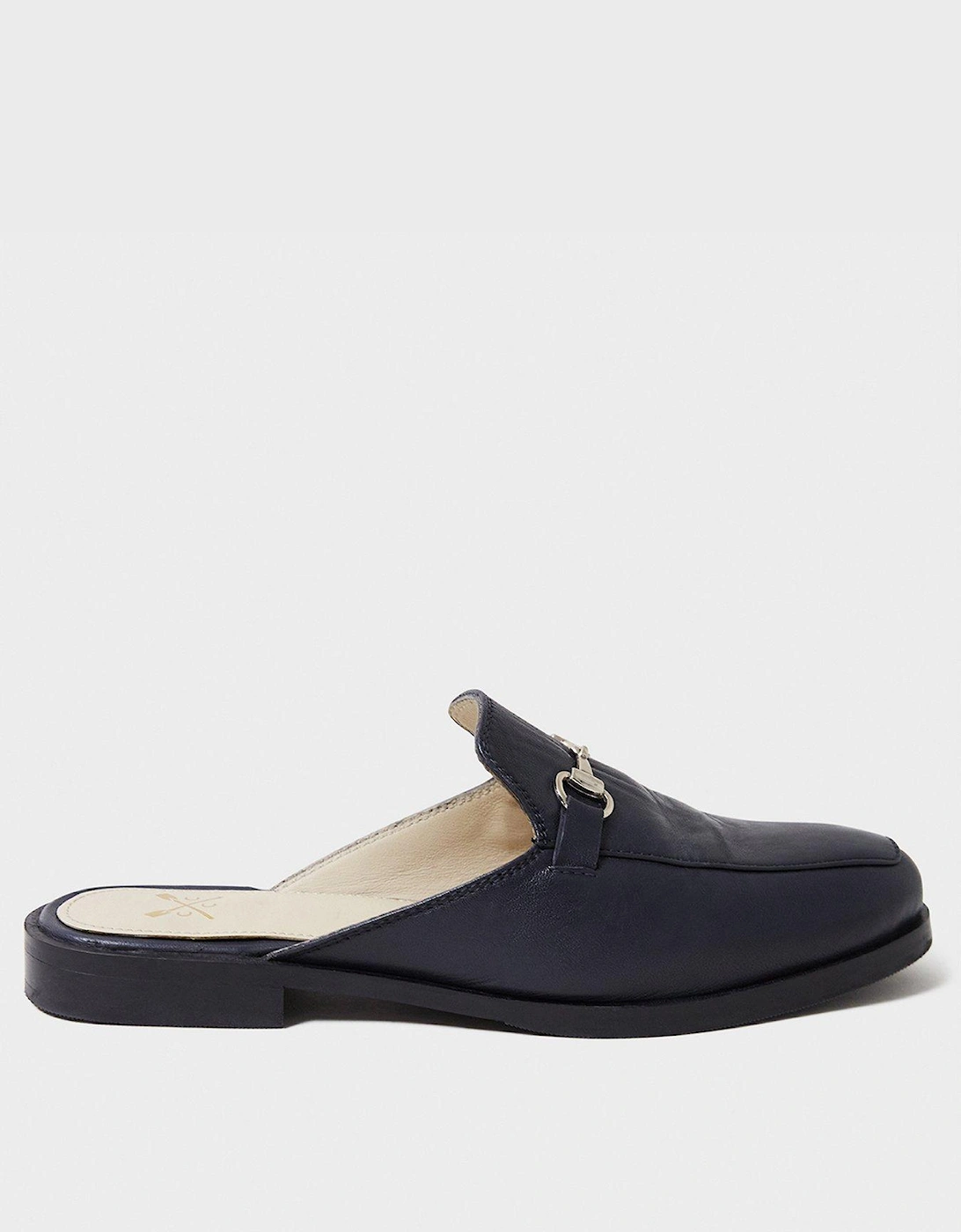 Leather Backless Loafer - Blue, 6 of 5