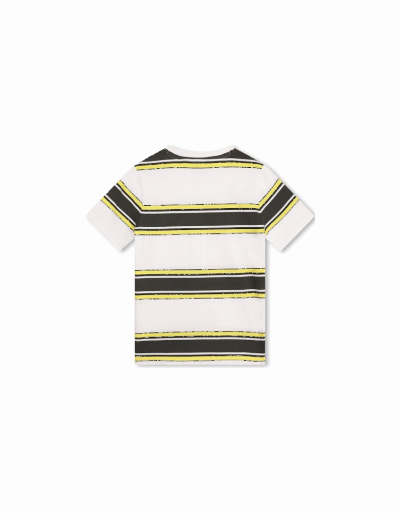 BOYS T-SHIRT WHITE & YELLOW