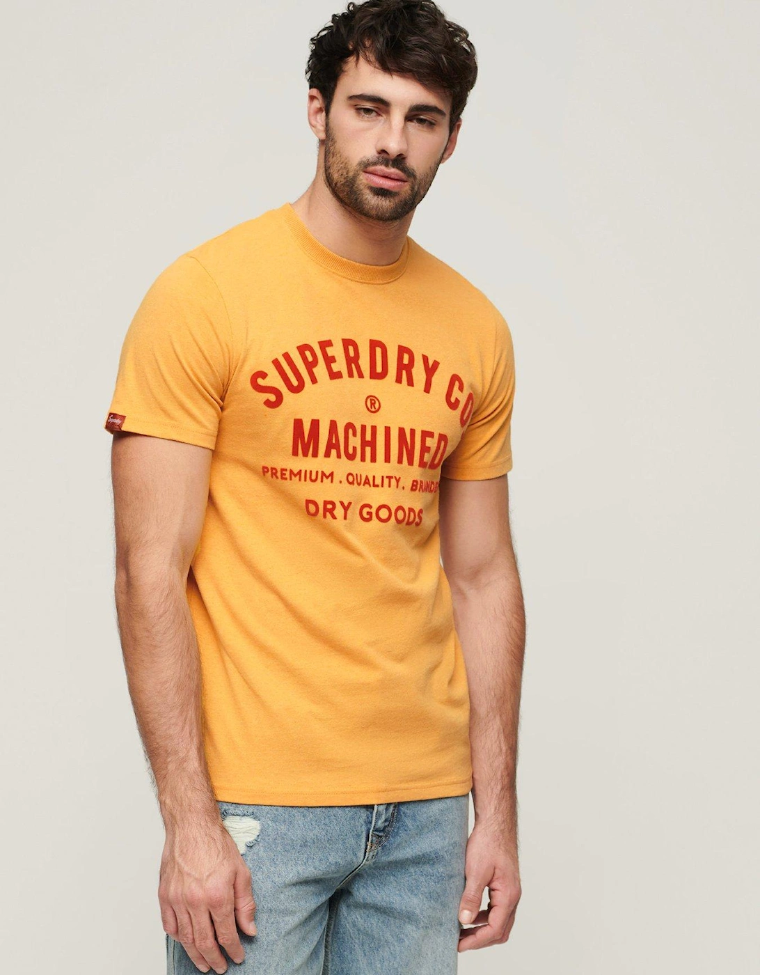 Workwear Flock Graphic T-shirt - Yellow, 2 of 1