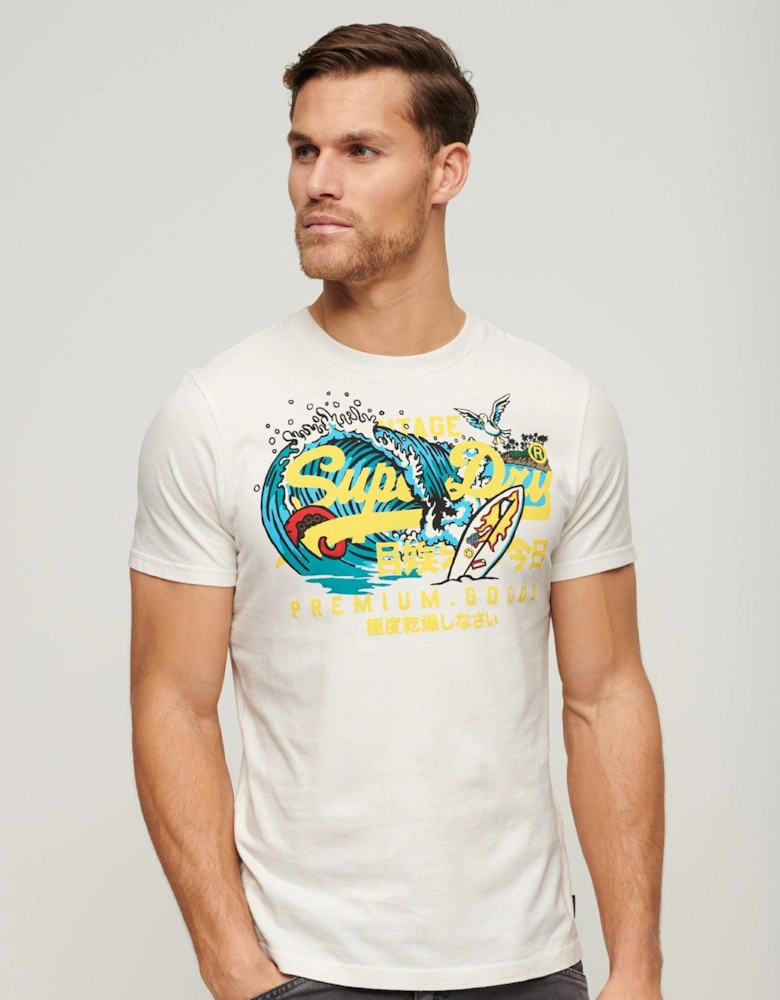 La Surf Graphic T-shirt - Off White