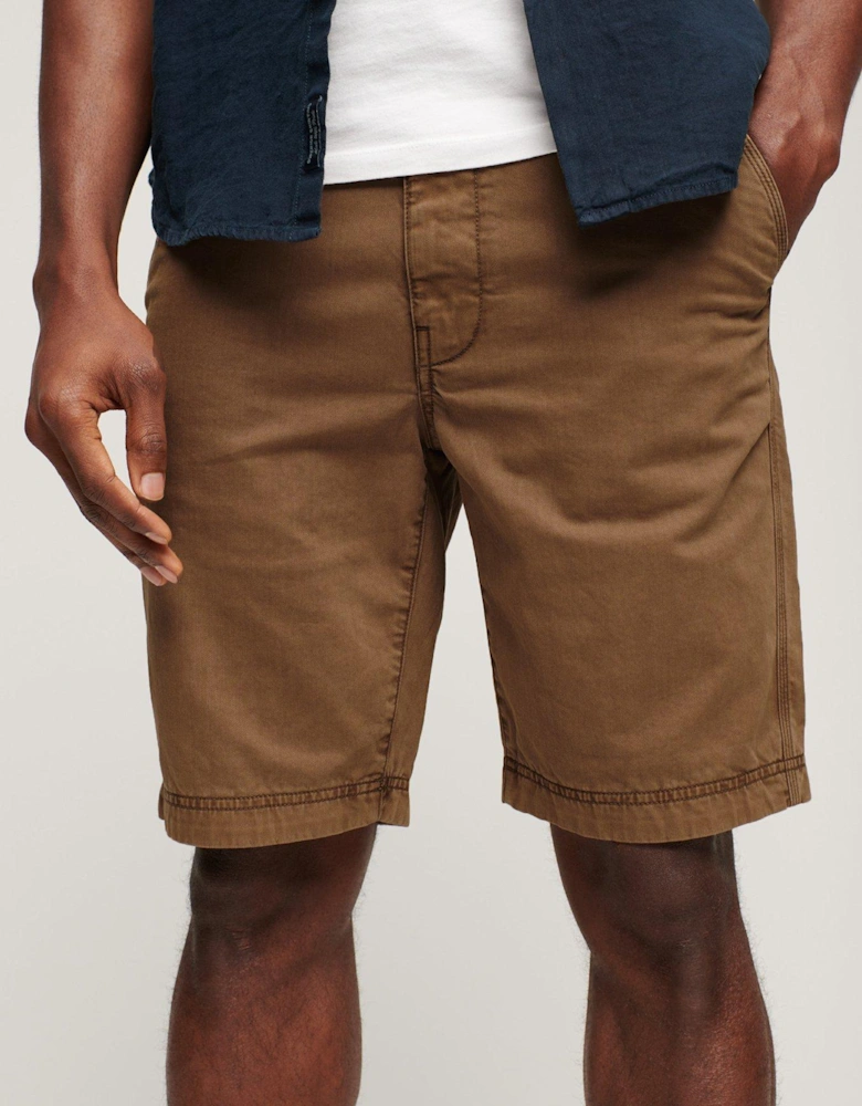 Officer Chino Shorts - Brown