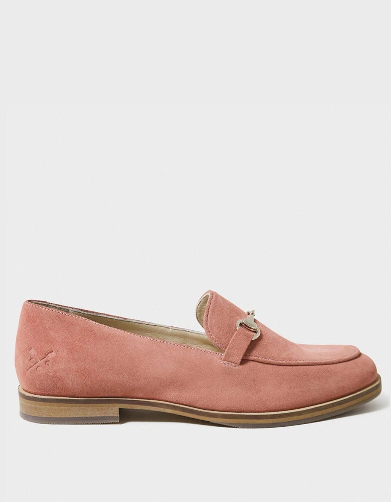 Snaffle Suede Loafers - Pink