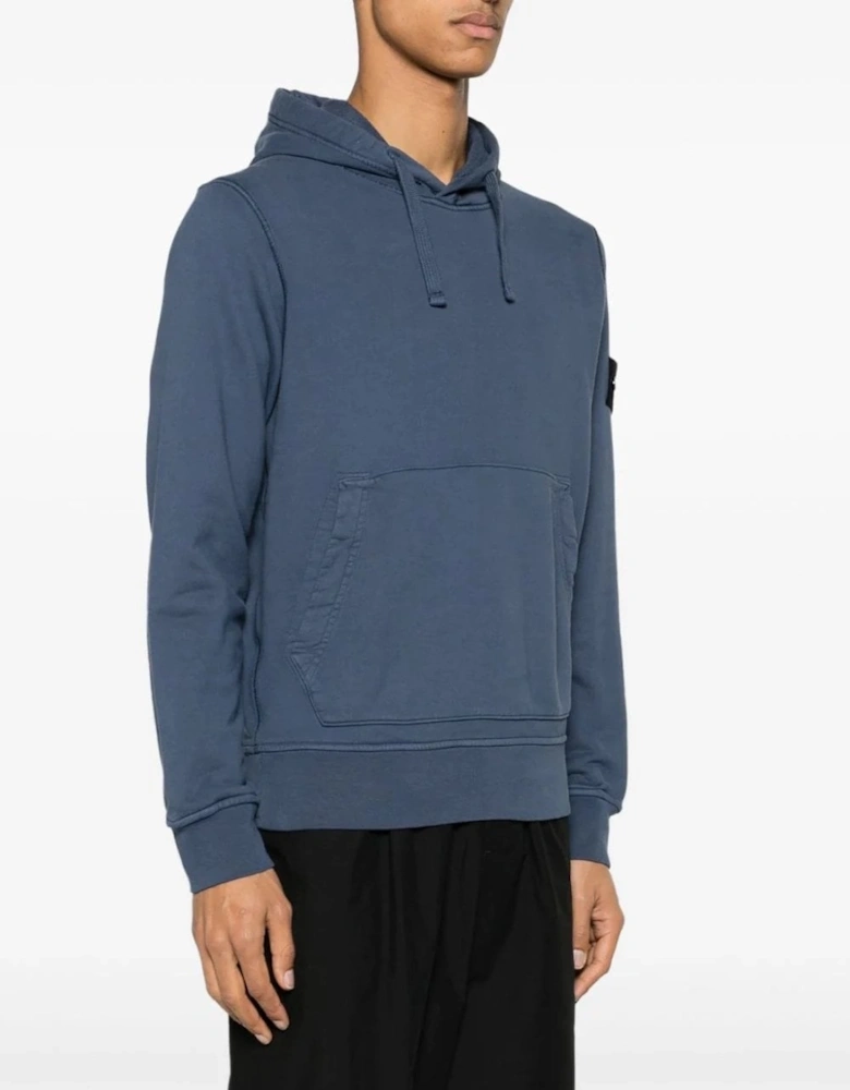 Classic Cotton Pullover Hoodie Blue