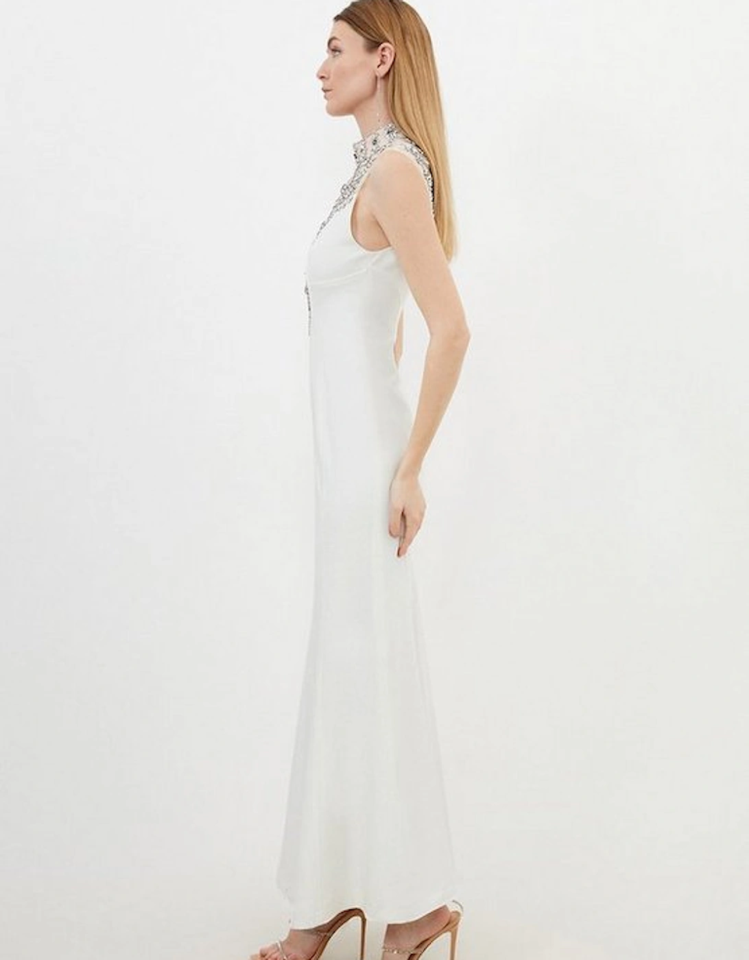 Tall Premium Crystal Embellished Sleeveless Maxi Dress