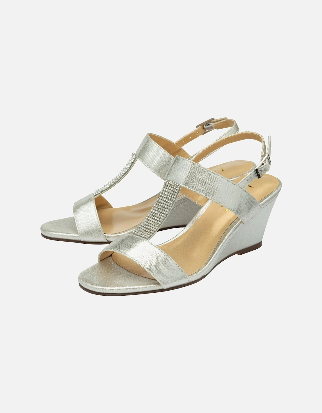 Ilaria Womens Wedge Sandals