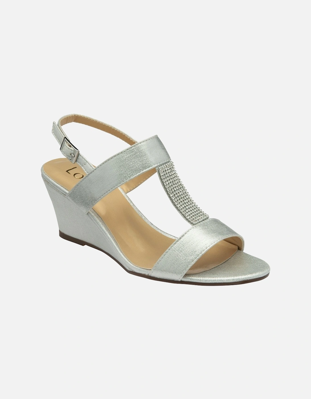 Ilaria Womens Wedge Sandals, 5 of 4