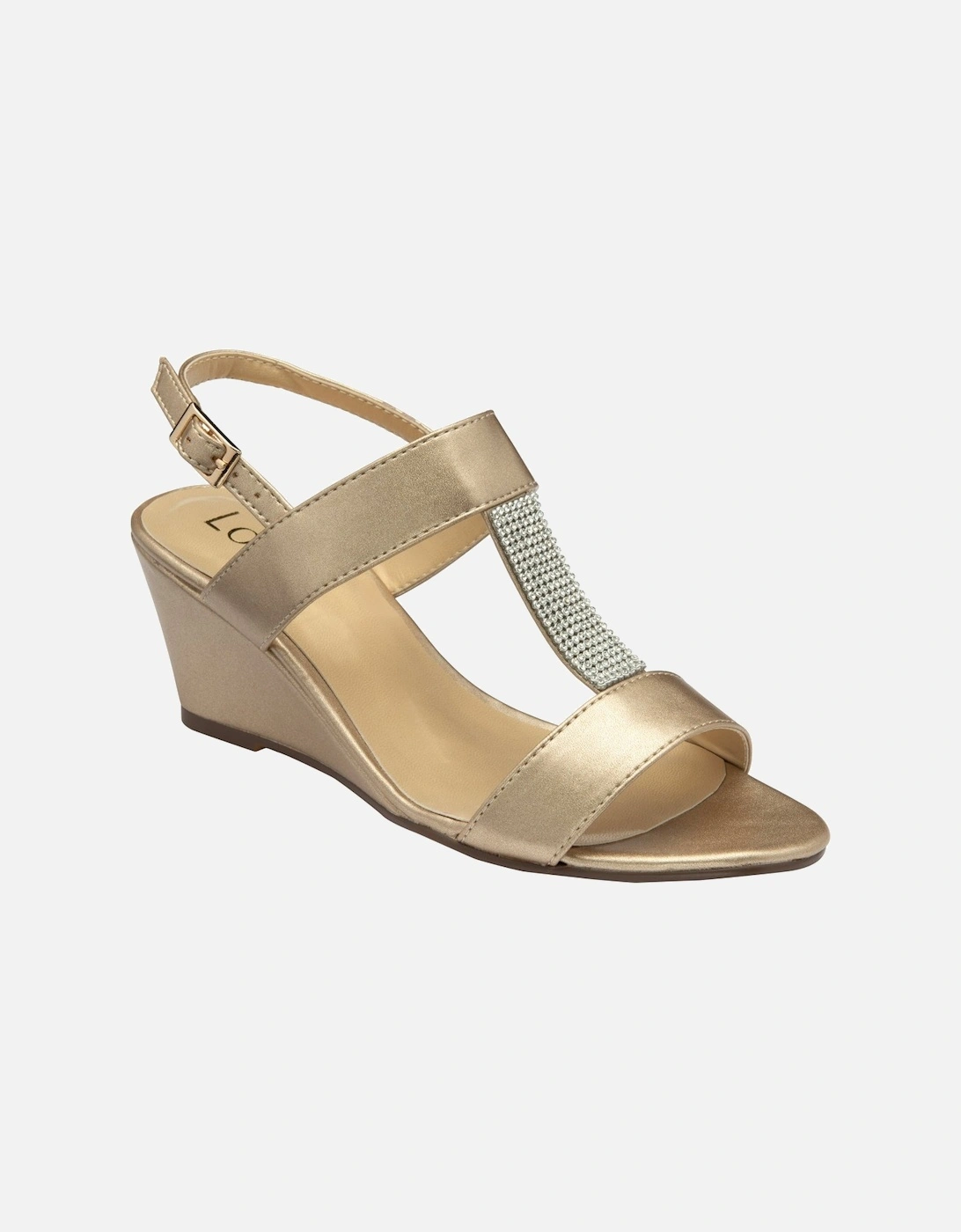 Ilaria Womens Wedge Sandals, 4 of 3