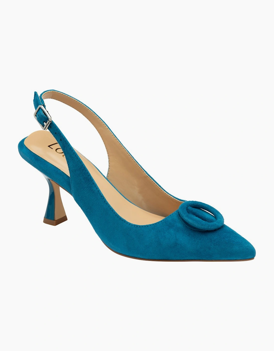 Lotus Women's Delfina Womens Slingback Court Shoes - Blue - Size: 6