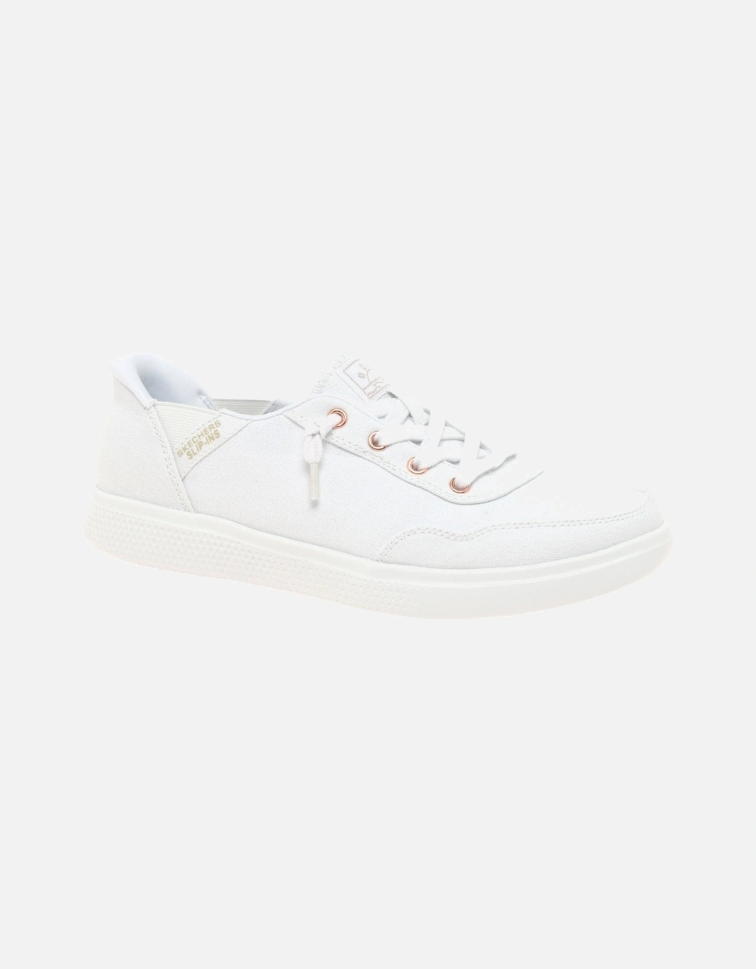 Skechers Women's Bobs Slip In Keep It Sweet Womens Shoes - White - Size: 8