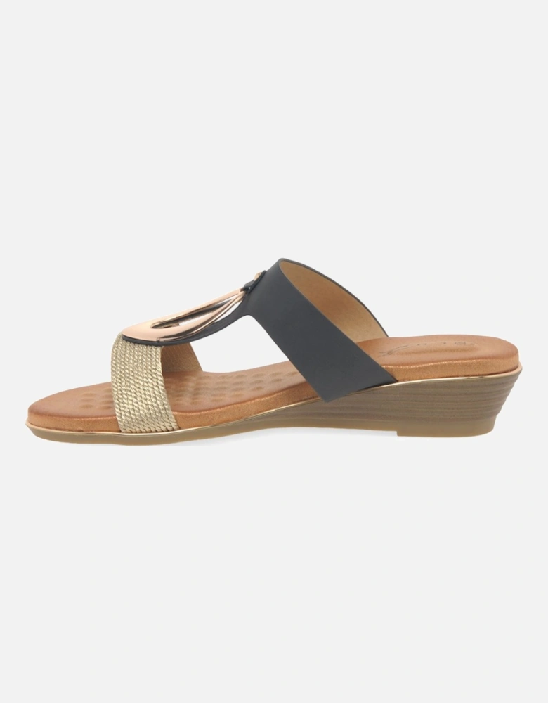 Porto Womens Low Wedge Sandals